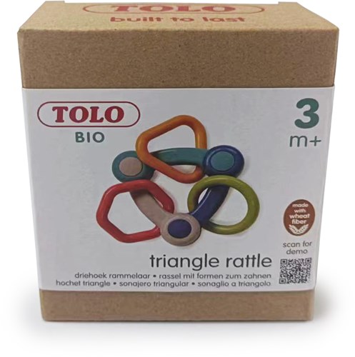 Tolo Bio baby rammelaar driehoek - duurzaam bioplastic speelgoed-3