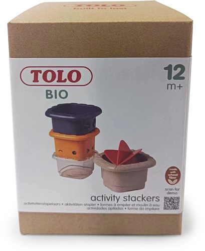 Tolo Bio badspeelgoed stapelbekers duurzaam educatief 4 stuks-3