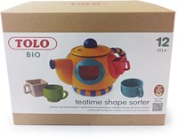 Tolo Bio giocattolo teiera incastra forme educativo sostenibile-3