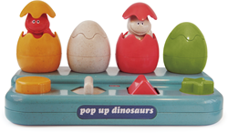Tolo speelgoed Bio Pop Up Dinosaurussen educatief duurzaam 1-2 jaar