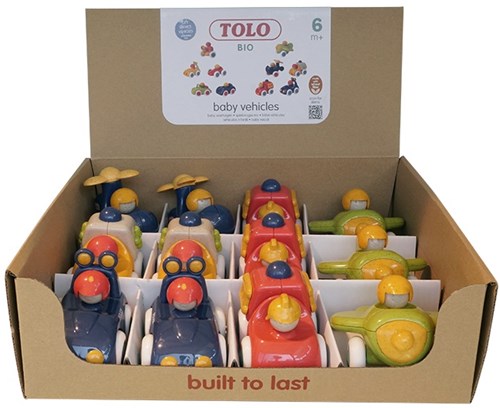 Tolo BIO carton box with 12 vehicles / City Service Vehicles Set