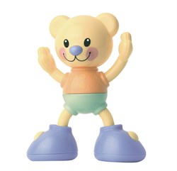 Tolo baby speelgoed Clip on Friends teddybeer pastel - ontwikkelingsspeelgoed