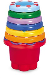 Tolo Regenboog Stapelbekers Speelgoed - 7 stuks kleurrijk stapelplezier