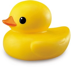 Tolo paperella da bagno gialla - giocattolo da bagno plastica 12 cm per bambini