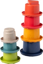 Tolo Bio Stapelbekers Regenboog Speelgoed 7 stuks duurzaam